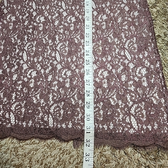 Adrianna Papell Blue Lace Floral Bateau Neck Sheath Dress Sz 6 - Picture 10 of 15